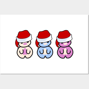 Three Chibis (Christmas) Posters and Art